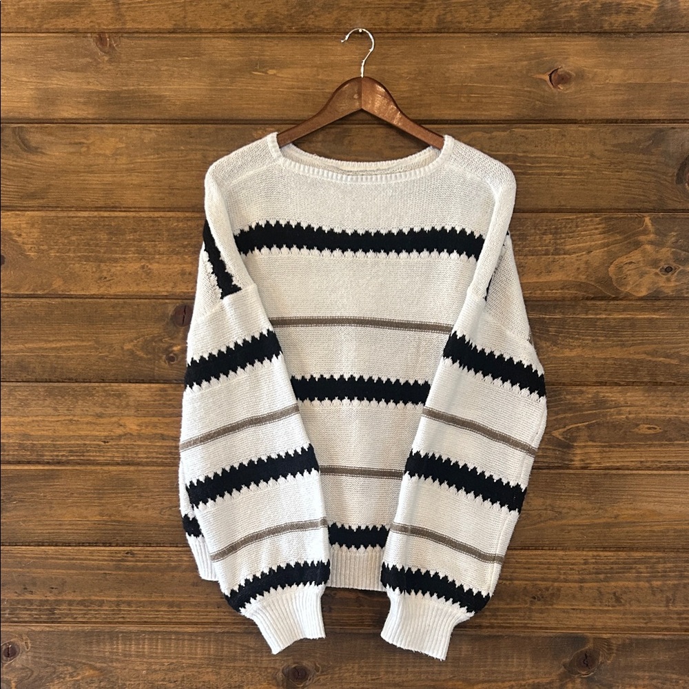 Striped Black and White Sweater